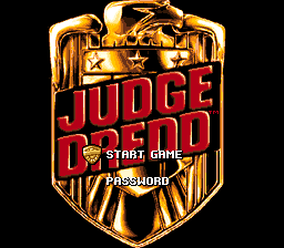 Judge Dredd (Europe) Title Screen